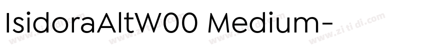 IsidoraAltW00 Medium字体转换